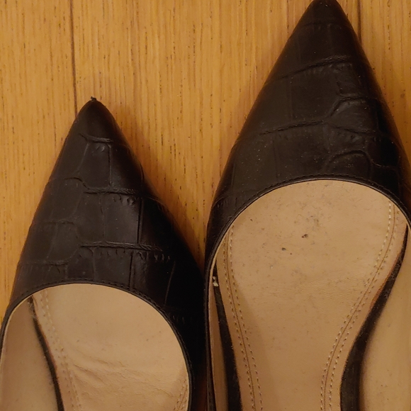 Marc Fisher Croc Embossed Block Heels - Picture 4 of 5